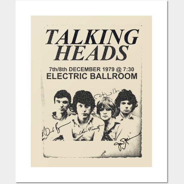 Talking Heads Tshirt Wall Art by fadinstitute